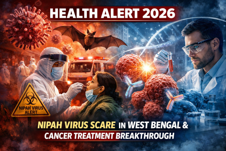 Nipah virus health alert in West Bengal alongside scientists developing breakthrough cancer treatment in laboratory